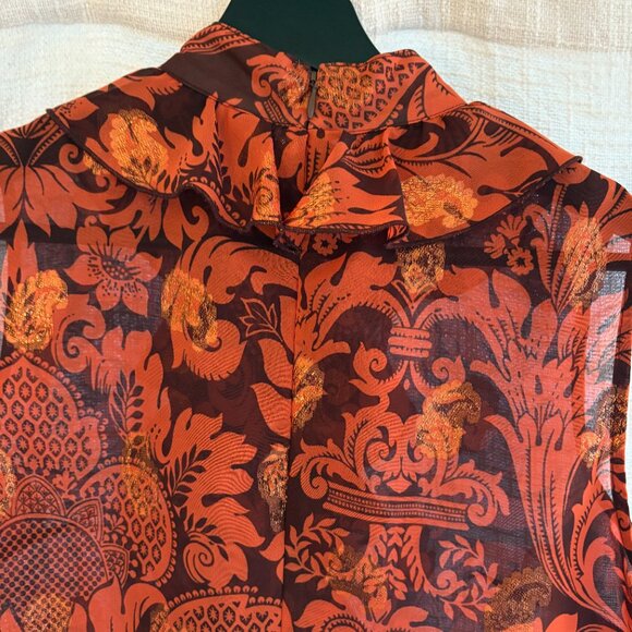 Anna Sui sleeveless blouse with ruffle - Picture 3 of 6